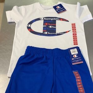 Champion Boy 7/8 Set Shirt & Shorts